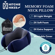 HH Memory Foam Headrest Pillow U Car Neck Travel Pillow Head Rest Neck Support Bantal Leher Kereta B