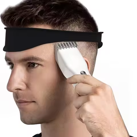 New DIY Home Haircuts Curved Headband Fade Haircut Tool Silicone Neckline Shaving Template and Hair 
