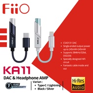 Fiio KA11 KA-11/ KA 11 Hi-Res Compact Portable DAC & Amplifier/