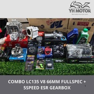 YH MOTOR COMBO LC135 V8 66MM FULLSPEC + 5SPEED ESR GEARBOX