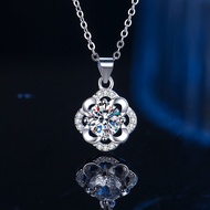 Petchara Jewelry สร้อยคอเพชรโมอีส 1 กะรัต เงินแท้ S999 น้ำ D-VVS1 : D1006