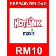 Maxis Hotlink Prepaid Top Up Reload (RM10)