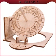 [Blesiya] Equatorial Sundial Clock DIY Wooden Scientific Model Easily Install Durable