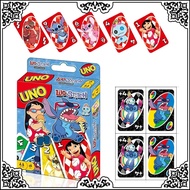 UNO LILO & STITCH Card Game for Family Night Featuring Tv Show Themed Graphics and a Special Rule fo