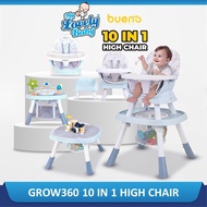 Bueno Grow360 10in1 Multifunction High Chair & Activity Center (6 Months to 25kg)
