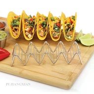 【PJX】 Taco Holder Mexican Pizza Roll Shelf Burrito Potato Chips Rack Shells Taco Rack Stainless Stee