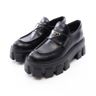 【二手】Prada 樂福鞋，Plate厚底真皮樂福鞋，女款，二手 A