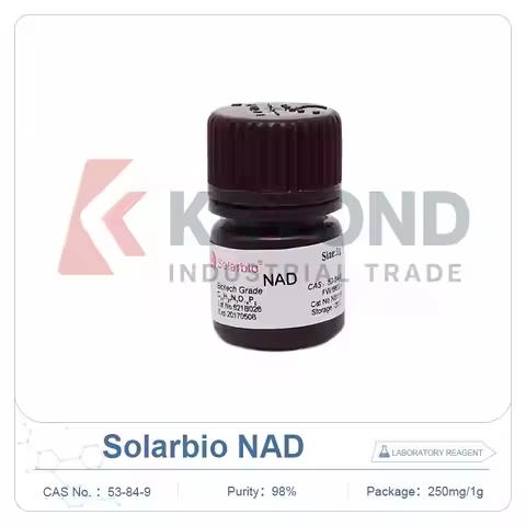 Solarbio N8110 Oxidized NAD 98Percent Biochemical Reagent Cofactor Enzyme Activity Research Lab 250m