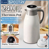 LED Display Thermos Pot 1L/2L Large Capacity Thermos Pot Warm Thermal Flask Vacuum Insulated 24H The
