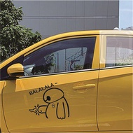 Baymax blalalalala car cutting sticker outline body glass sticker variations cool car sticker