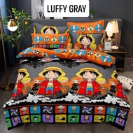 ONE PIECE ANIME DESIGNS 3 IN 1 SET CANADIAN COTTON (1 BEDSHEET W/ 2 PILLOWCASE)