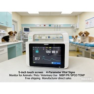Veterinary Life Sign Monitor Universal Multi-Parameter Monitor Pet Hospital Bedside Monitor NIBP/PR/