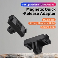 BRDRC For DJI Action 6 & OSMO Nano Magnetic Mount Base Adapter Quick Release Mounts Holder Camera Ac