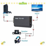 EMILEE Converter, PS2 to HDMI 480i/480p/576i Adapter, Portable 3.5mm Audio Output Game to HDMI HD Ca