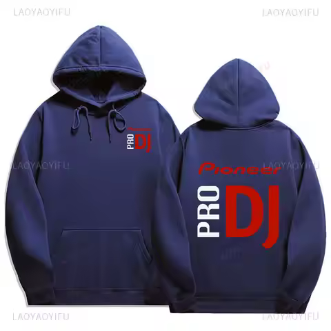 Pioneer Pro DJ Hoodie for Man Informal Jumper Harajuku Street Wear for Students Fashion Hip-hop Loos