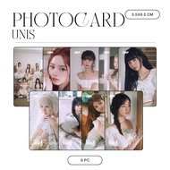 HOLOGRAM PHOTOCARD UNIS SWICY 9 PCS KPOP UNOFFICIAL ELISIA HYEONJU YOONA GEHLEE KOTOKO SEOWON YUNHA
