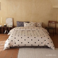 Printed Four-Piece Set Mother Baby Bed Sheet Style 1.8m60sINS Style New Style Knitted Cotton Level 2