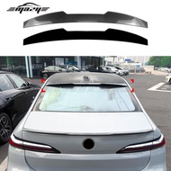 BMW 7 Series i7 G70 G73 2023+Blade Rear Spoiler Carbon Fiber Gloss Black Malaysia Ready Stock