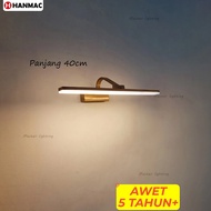 H264 H265 led sink wall lamp, gold body painting lamp, 40cm 60cm