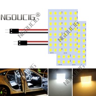 NGOUCIG 2PCS 48SMD Dome Light for Car Interior Reading Light Auto Room Bulb T10 LED W5W Bulb BA9S T4
