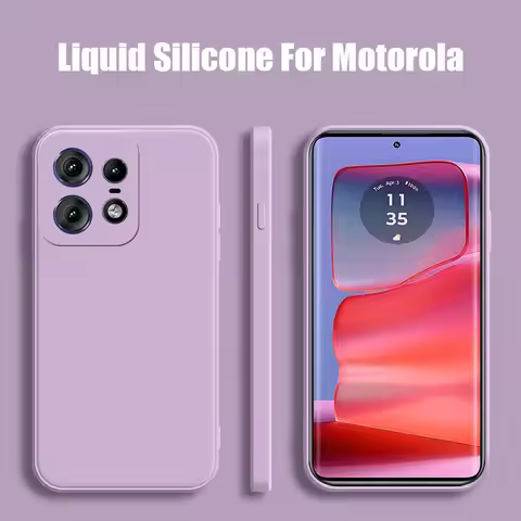 Liquid Silicone Case For Motorola Moto Edge 50 Pro G85 G84 G54 G34 G35 5G For Moto Edge 50 Fusion Ed