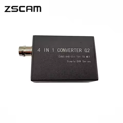 CVBS/720P/1080P AHD/TVI/CVI/ To Net 4 In 1 Converter BNC Input RJ45 Output H.265 RTSP Adapter DVR Fo