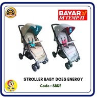 Baby Stroller Baby Does Energy / Kereta Dorong Bayi / Stroller Bayi Baby Does Energy-Camel Abu-Abu/ 