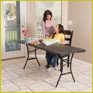 ◎ ✲ ✙ Lifetime 6 FT Fold-In-Half Table - Black