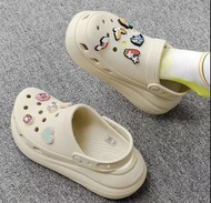 全新Crocs實拍 泡芙洞洞鞋