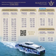 Terlaris Tiket Ferry Majestic BATAM CENTER - SINGAPORE