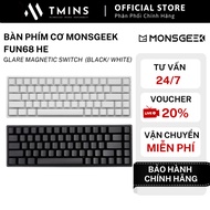 Bàn phím cơ MonsGeek FUN68 HE Glare Magnetic switch (Black/ White) - Hàng chính hãng