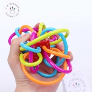 American Manhattan Ball Teether Baby Teether Chewing Gum Baby Teether Stick Hand Grab Rattle Ball Ed