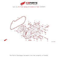 Left Engine Wall Cover (E13-C) HONDA Vision 110 (08/2011-08/2014) Odd Code