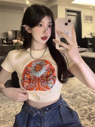 จัดส่งจากประเทศไทย  เสื้อแฟชั่นผญๆ  เสื้อครอป  เสื้อทรงซ้อ เสื้อยืดผู้หญิง  เสื้อสีดำ   เสื้อขาว  t-