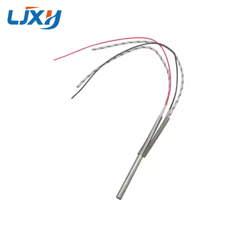 LJXH Cartridge Heaters Heating Element 220V with Type K Thermocouple Size 6X40mm/50mm/60mm/80mm Watt