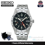 [Official Warranty] Seiko SSK023K1 Men's Seiko 5 Sport GMT Black Stainless Steel Strap Watch