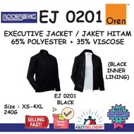 HITAM Oren SPORT EXECUTIVE JACKET BLACK EJ 0201/BLACK JACKET For Royal Staff, Quality Fabric