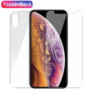 For   XS Max XR Front and Back 9H Tempered Glass Screen Protector
