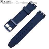Watch Strap for Swatch Strap Silicone Watchband Replacement Watch Band 17mm 19mm 20mm Rubber Strap M