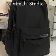 Men's Solid Color Multifunctional Waterproof Backpack, School Bag (Black) Christmas Teacher Gift, Co