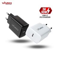 VIVAN C30C Power Charger Adapter 30L Power/ Charger Batok 1USB 30W Quick Charging Warranty Original