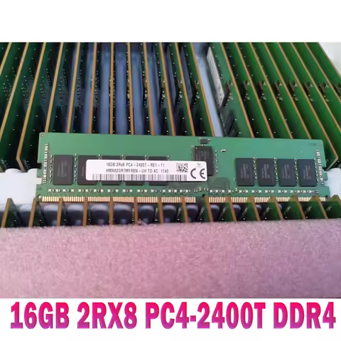 1PCS RAM 16G ECC REG RDIMM Memory HMA82GR7MFR8N-UH 16GB 2RX8 PC4-2400T DDR4