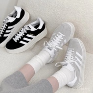 Cococi Gazelle Thick Sole Elevating Shoe - Grey Black White