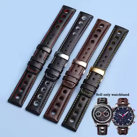 Genuine Leather Watch Bracelet For tissot 1853 Sports Watchband Racing PRS516 T91 1853 Top layer cow