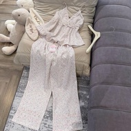 Soft and rough pajamas set with two pretty little flower straps SP2304