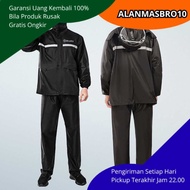 Motorcycle Raincoat Set Adult Clothes Pants Nano Polyester Waterproof Material With Anti-Splash Viso