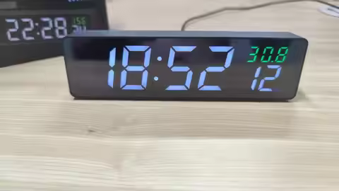 Network timing wifi clock High precision atomic clock Milliseconds display Holiday alarm clock OTA