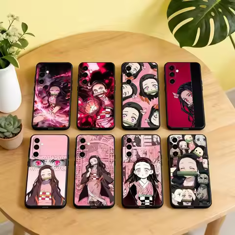 D-Demon S-Slayer N-Nezuko Phone Case For Samsung Galaxy A73,A72,A71,A70,A53,A52,A51,Soft Silicone Bl