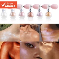 Julystar 3.5g Natural Pearlescent Fine Shine Brightening Lasting Gloss Fine Pink Highlighter Spray L