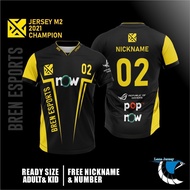 【Free Custom Name】Mobile Legends Esport Jersey, Latest Bren Esport Gaming T Shirt